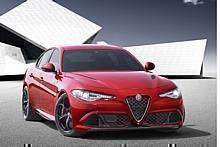 Alfa Romeo Giulia Quadrifoglio mit Sechszylinder-Turbotriebwerk, das von Ferrari für Alfa Romeo entwickelt wurde, 375 kW (510 PS) leistet und eine Beschleunigung von null auf Tempo 100 in 3,9 Sekunden ermöglicht. 